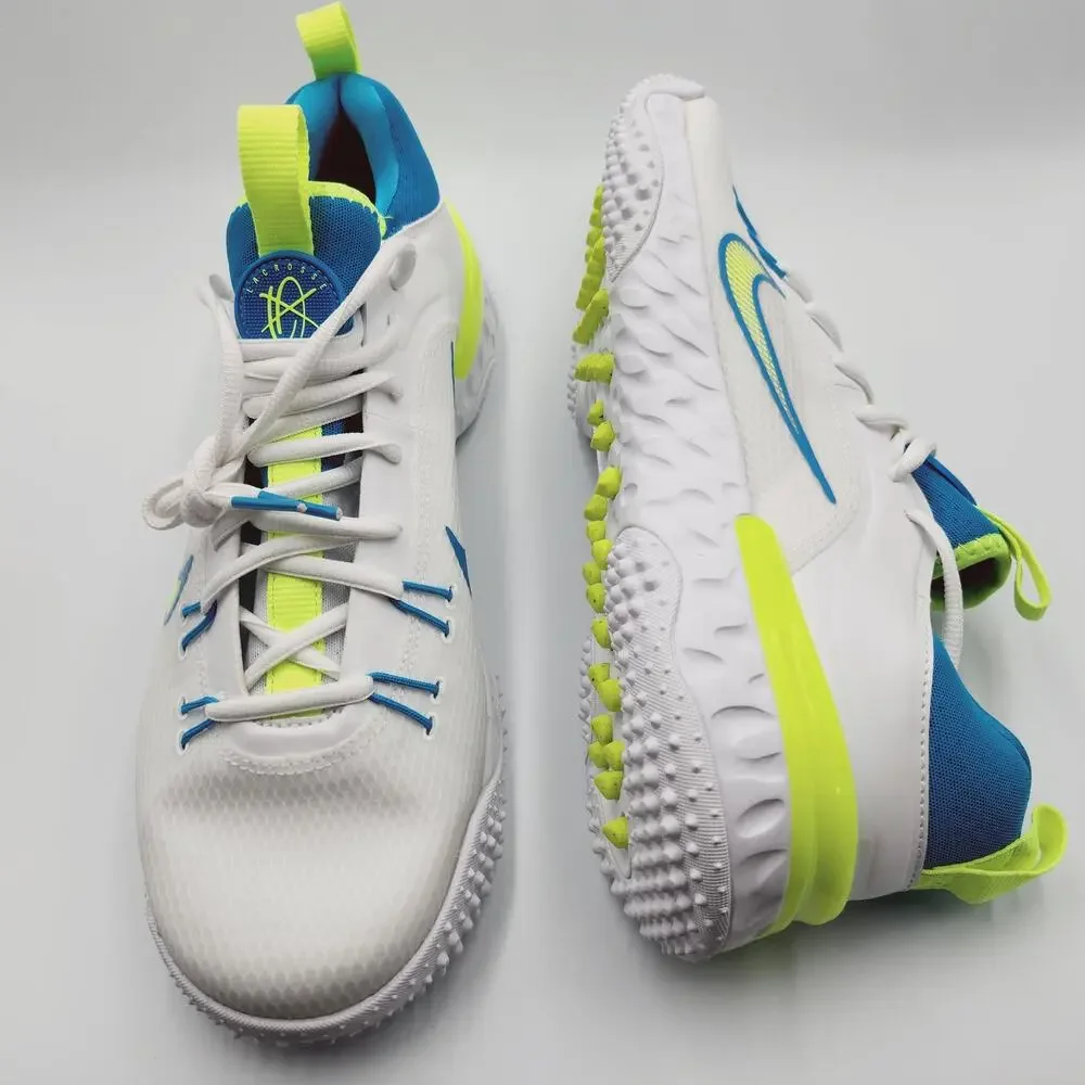 Mens Size 10.5 Nike Lacrosse Shoes Huarache 9 Elite TF LAX SE White FV6148-100